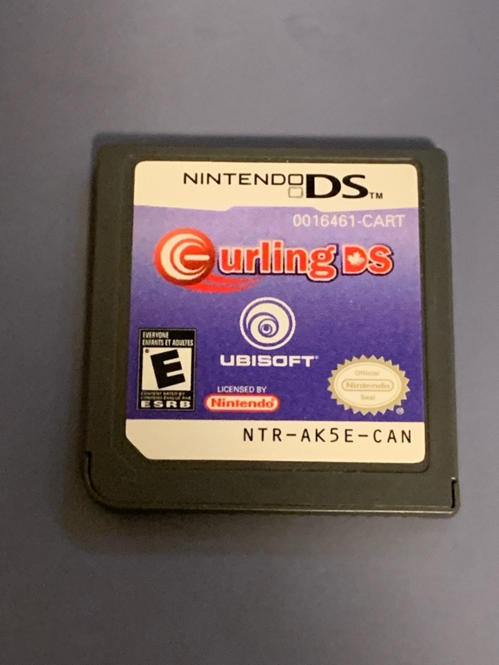 Nintendo DS - Curling DS Cartridge - Purple Label